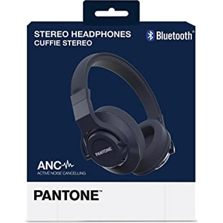 Pantone PT-WH005 Kopfhörer Kopfband s-Music Blau Binaural Tasten Schieber – Bild 3