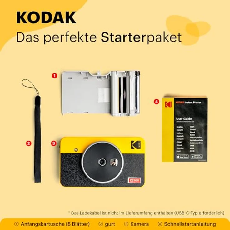 Kodak Mini Shot Combo 2 Retro - C210R Yellow – Bild 2