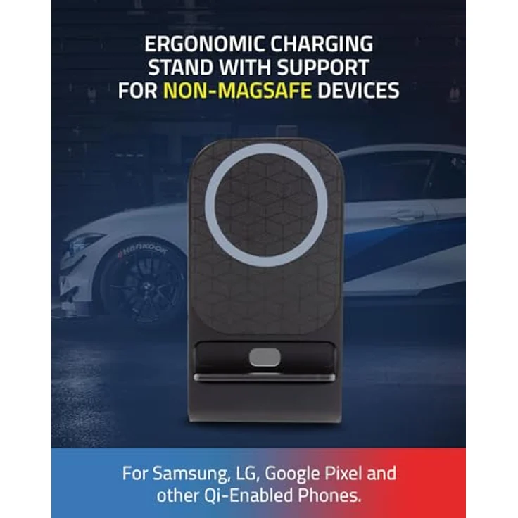 BMW ład. indukcyjna BMDCSMADGPK 15W czarny/black M Edition MagSafe, Wireless Charger, Schwarz – Bild 5