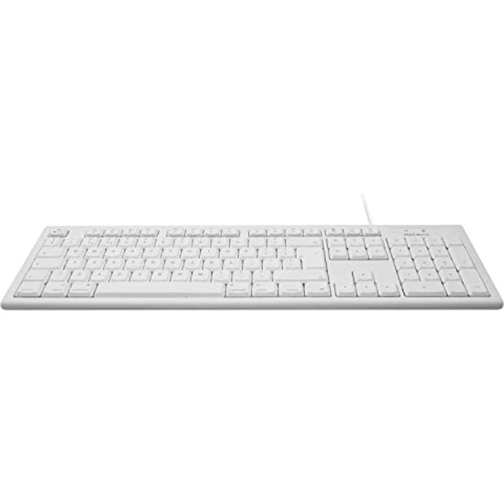 Macally QKEY-UK, erweiterte USB-A 105-Tasten-Tastatur mit Ziffernblock für Mac, UK QWERTY-Layout, weiß – Bild 2