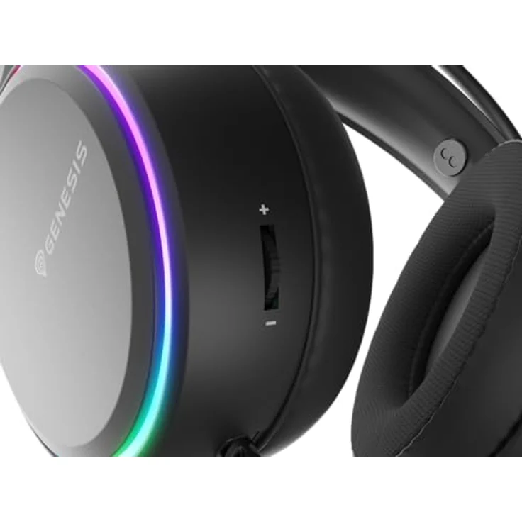 Genesis NEON 613 G2, Kabelgebundenes Gaming Headset mit Mikrofon, 50 mm Treiber, Schwarz, Multicolor Hintergrundbeleuchtung – Bild 6