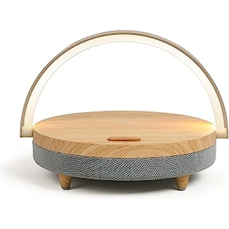 LIVOO TES242 Tragbarer Bluetooth-Lautsprecher mit LED-Beleuchtung, kabelloses Ladegerät und 4 Stunden Spielzeit – Bild 1