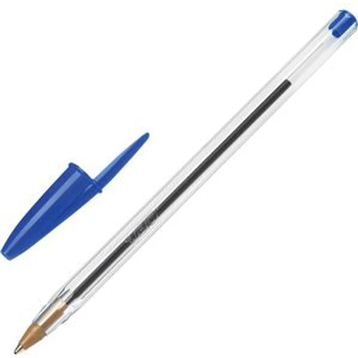 Bic Kugelschreiber Cristal Original, 8373609, Gehäuse transparent, Schreibfarbe blau – Bild 1