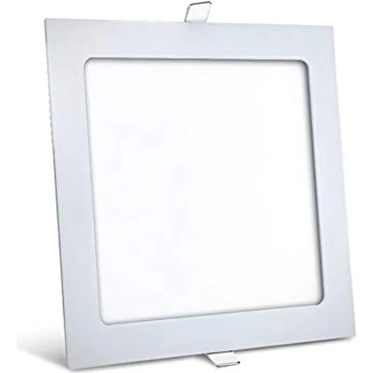 ENERGMiX 18 Watt LED Einbauleuchte slim Panel Deckenleuchte ultra slim Flach 22,5 x 22,5 cm Kaltweiß 6400K