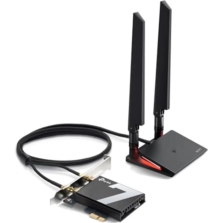 TP-Link Archer TBE550E WLAN-Karte für PC, Tri-Band BE9300 Wi-Fi 7 Bluetooth 5.4 PCIe Adapter, WPA3, mehrfarbige Status-LED, nur für Windows 11 (64-Bit) – Bild 3
