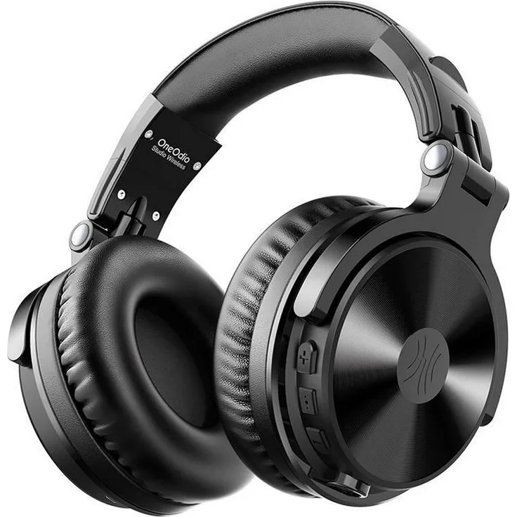 OneOdio Pro C kabellose Kopfhörer (schwarz) mit Bluetooth 5.2, 110 Stunden Akkulaufzeit