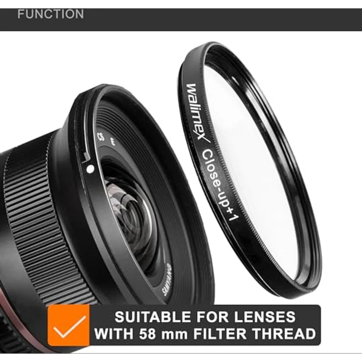 Walimex Close up Makrolinsen-Set 58 mm inkl. +1-+2-+4-+10 Dioptrien – Bild 5