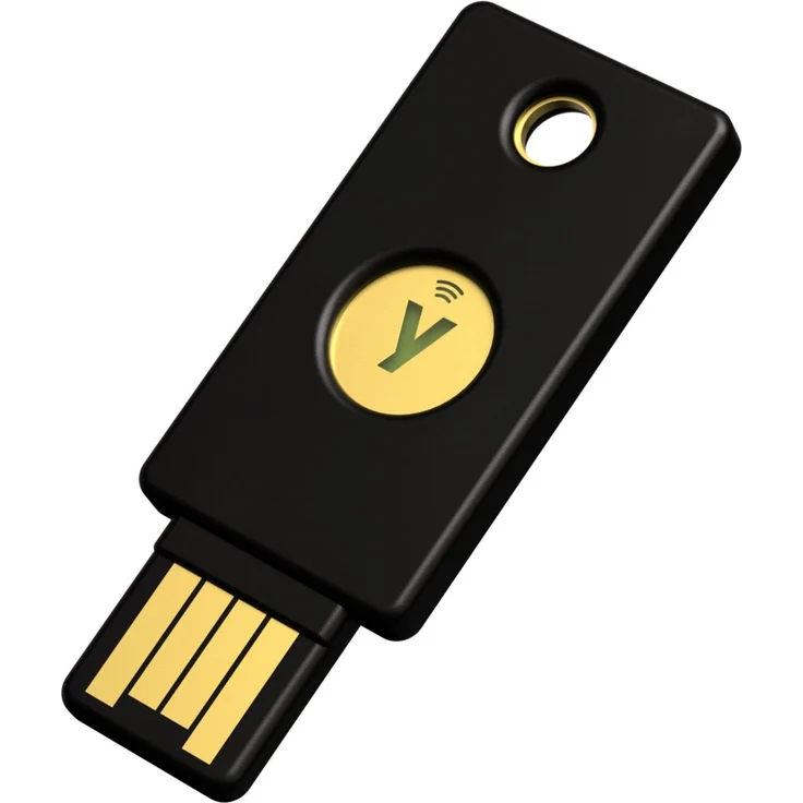 Yubico YubiKey 5 NFC, Sicherheitsschlüssel mit USB-A Anschluss, robust und langlebig