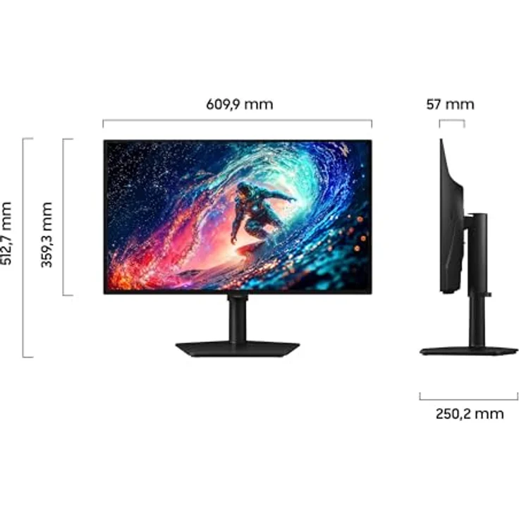 Samsung Odyssey OLED G61SH, 27" QHD Gaming Monitor mit 240Hz, 0,03ms Reaktionszeit und Glare Free Technologie – Bild 6