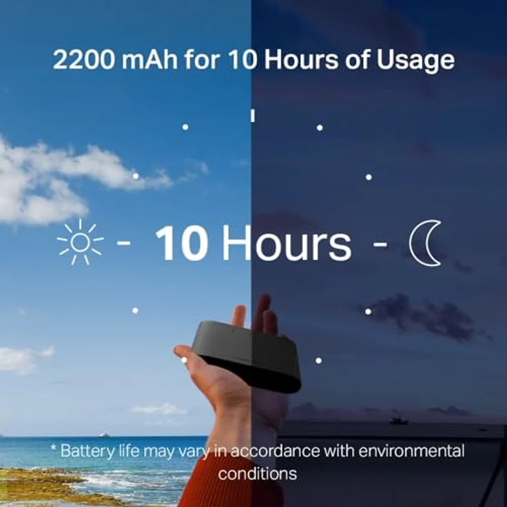 MERCUSYS Mobiler WLAN Router MT110, 4G LTE 150 Mbps, tragbares WLAN für unterwegs, bis zu 10 Stunden Akkulaufzeit – Bild 4