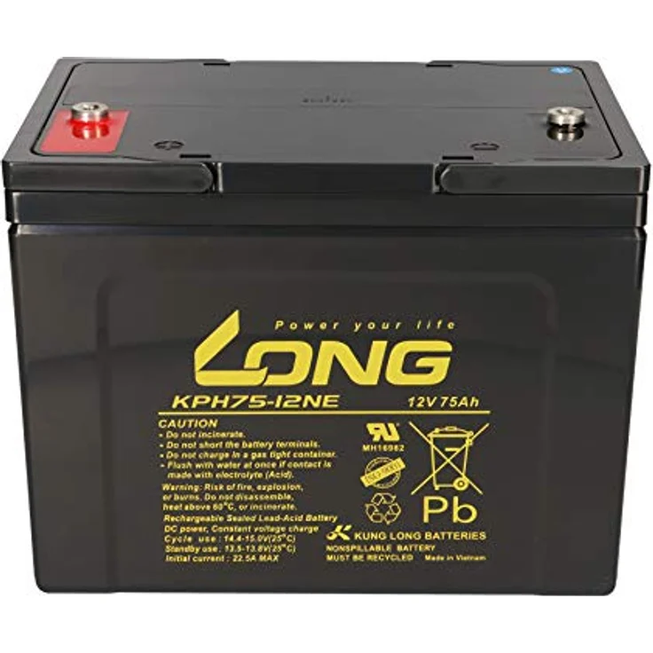 CSB Battery GP12650 Bleiakku AGM, wartungsfreier 12V Bleigelakku mit 65Ah, auslaufsicher für USV und Medizintechnik – Bild 2