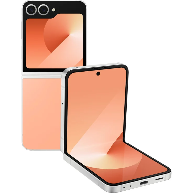 Samsung Galaxy Z Flip6 AI-Smartphone, 50-MP-Kamera, 512 GB Speicher, Peach – Bild 1