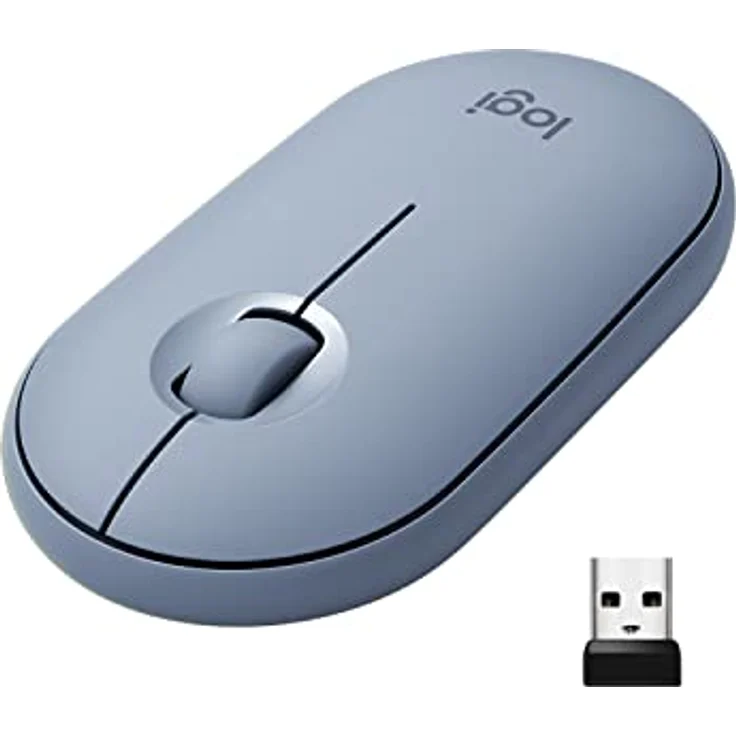 LOGITECH Pebble M350 Wireless Maus - BLUE GREY - EMEA – Bild 1
