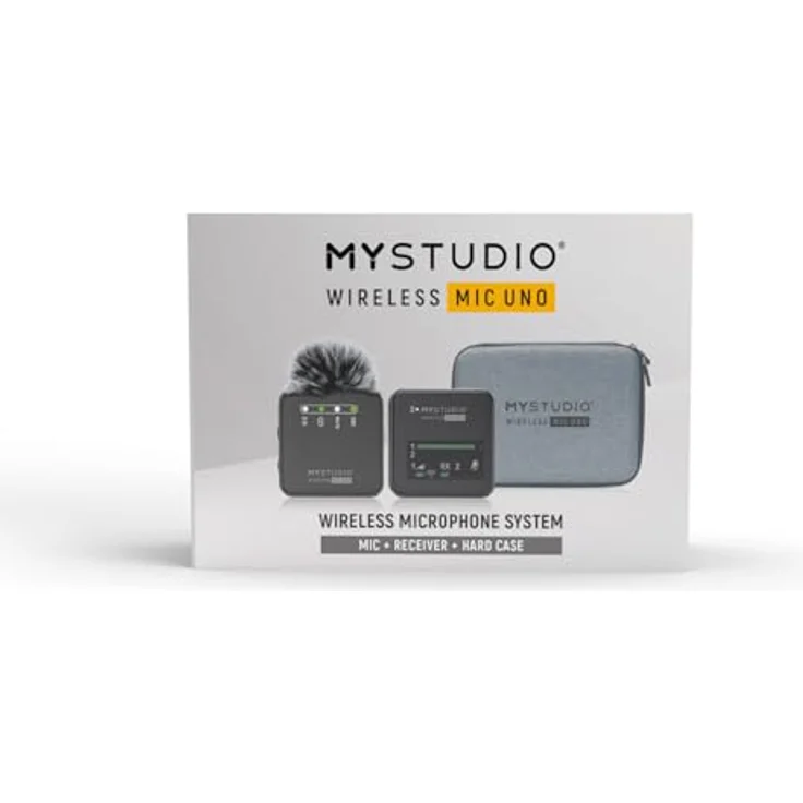Easypix Mikrofon MyStudio Wireless Mic Uno, 2,4-GHz-Übertragung & 100m Reichweite – Bild 11