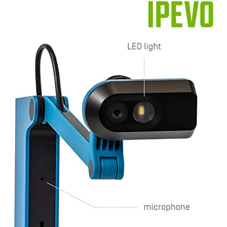 Ipevo VZ-X 8MP Dokumentenkamera, einfache Einrichtung, 3 Konnektivitätsmodi - Wi-Fi, HDMI und USB, kompatibel mit Webkonferenzsoftware im USB-Modus, funktioniert drahtlos mit iOS, tvOS und Android – Bild 5