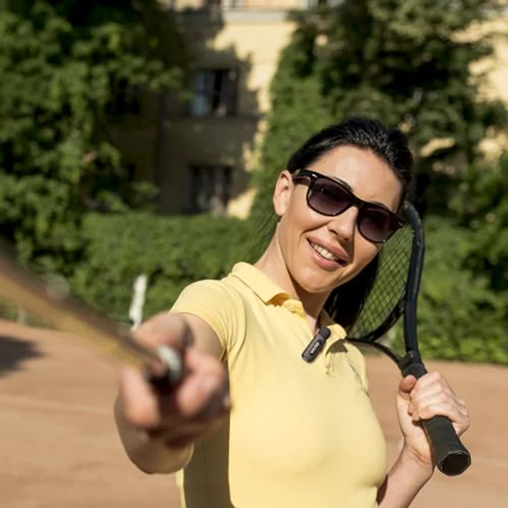 Boya BY-V1, Dual-Channel Wireless-Mikrofon mit intelligenter Geräuschunterdrückung, tragbar und Plug-and-Play – Bild 4