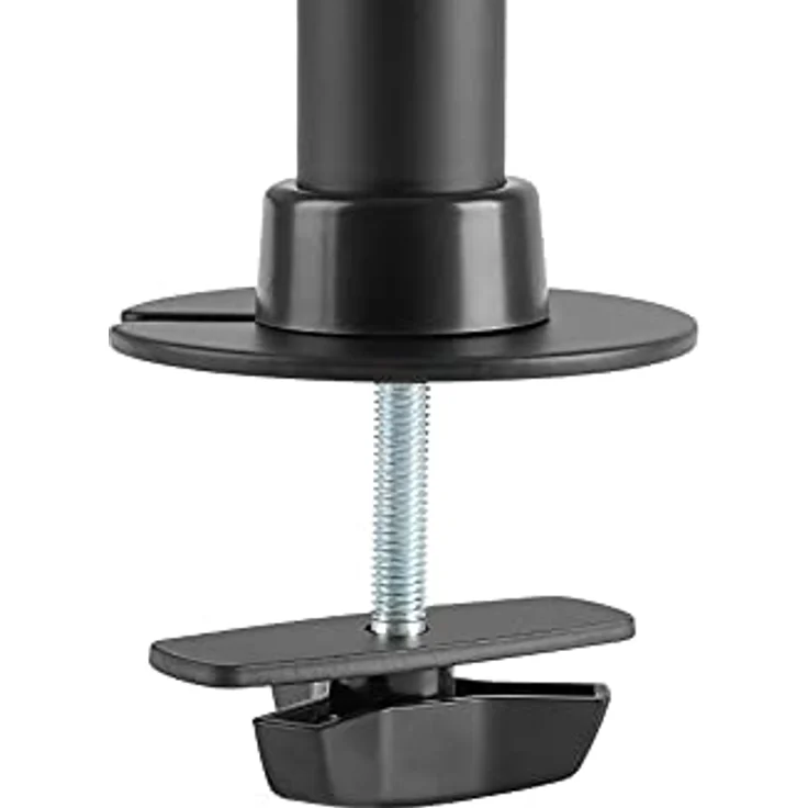 DIGITUS Monitor-Halterung - Tischklemme - 3 Monitore - Bis 27 Zoll - Bis 3x 8 kg - VESA 75x75, 100x100 - Schwarz – Bild 6