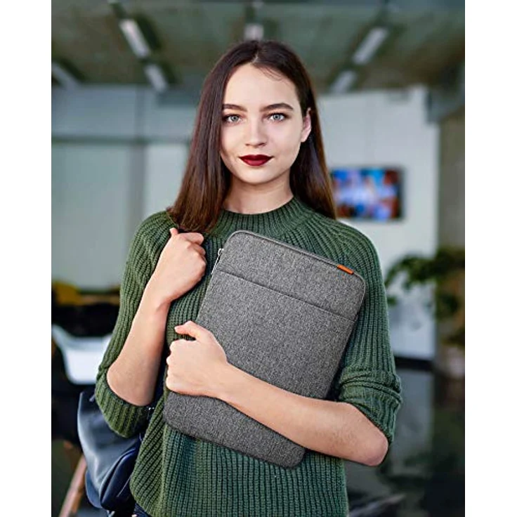 Inateck Laptop-Hülle 13 Zoll Laptoptasche 360° Schutz Notebook Schutzhülle, spritzwassergeschützt, MacBook Air M3 2024 M2/M1 2022-2018, grau – Bild 6