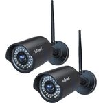 ieGeek Überwachungskamera Aussen 2,4GHz WLAN-Kamera IP66 Wetterfest, Infrarot Nachtsicht Zwei-Wege-Audio, 25m Nachtsicht, 1920*1080, TF-Kartenspeicher (bis zu 128 GB nicht enthalten), 24/7 Aufnahme