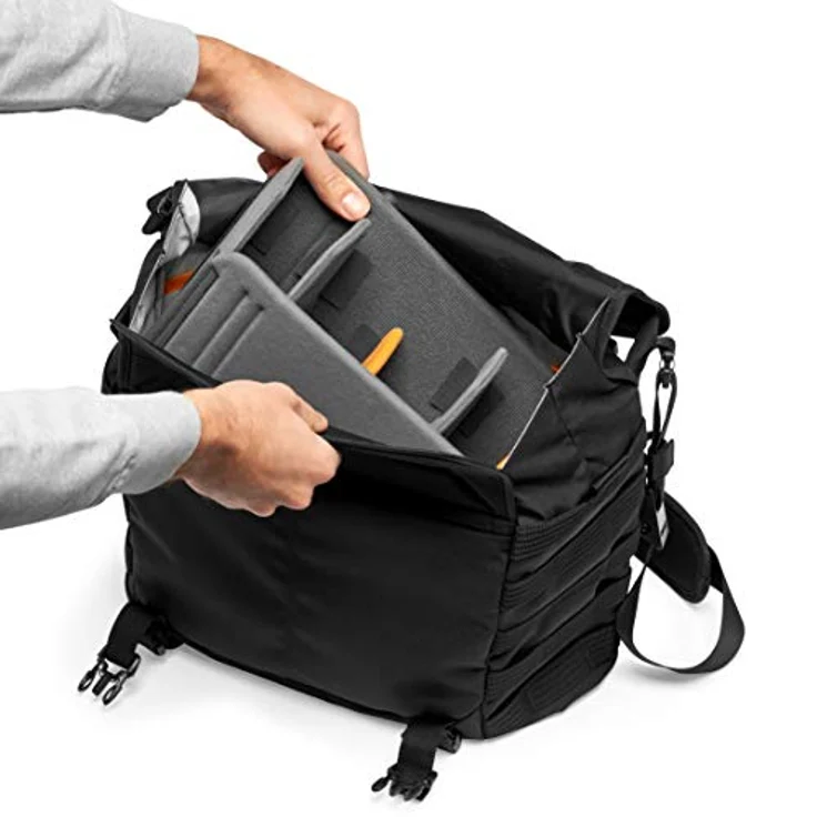 Lowepro ProTactic MG 160 AW II Umhängetasche für spiegellose-DSLR, QuickShelf Fachteiler für Foto- und persönliche Ausrüstung, z. B. für Sony Apha9, LP37266-PWW – Bild 6