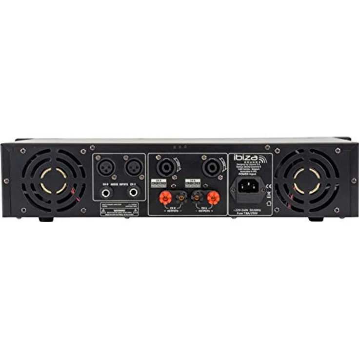 AMP2000-MKII - IBIZA - Professioneller 2x1500W PA-Verstärker mit XLR/Klinkeneingängen und Speakon-/Klemmenausgängen - 19"-Rack - Schwarz – Bild 2