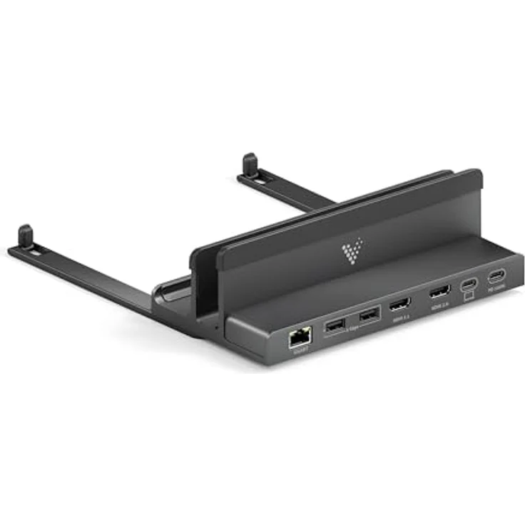 PureLink Vuelogic USB C Docking Station Dual Screen, 7-in-1 Multifunktionale Dockingstation Laptop, 2X HDMI 4K / 8K Unterstützung, Ethernet, Multiport, Schwarz – Bild 2