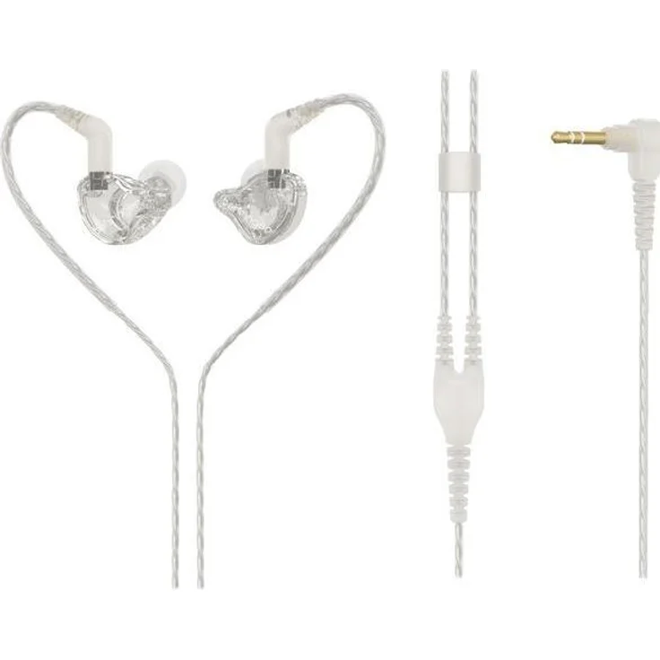Behringer MO240-CL Pro, In-Ear-Monitoring-Kopfhörer mit Dual-Treiber und schallisolierendem Design, transparent