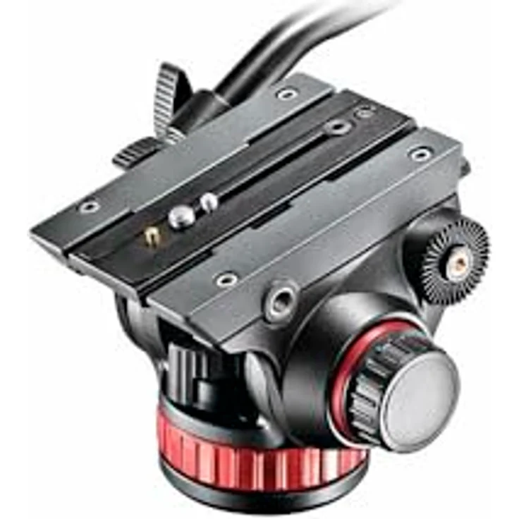 Manfrotto 502 PRO Fluid Videokopf mit Flachbasis (Counterbalance, Easy-Link, für professionelle Foto- -Videografen, Camcorder und DSLR bis 7 kg, MVH502AH) – Bild 4
