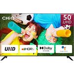 CHIQ 50 Zoll (127 cm) Fernseher,U50H7A,UHD Smart TV,Android 11,WiFi,Bluetooth,Play Store,Dolby Vision, Google Assistant,Chromecast, Netflix,Triple Tuner(DVB-T2/S/S2/C),HDMI2.0