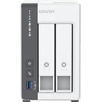 QNAP 2-bay ARM 4C 2.0GHz 2 x SATA 6Gb/s 3.5, NAS, Weiss