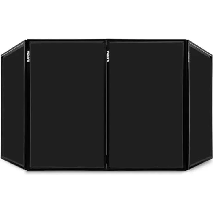 Vonyx DB2B Faltbare DJ Leinwand 120 x 70 Schwarz (4 Panels) – Bild 3