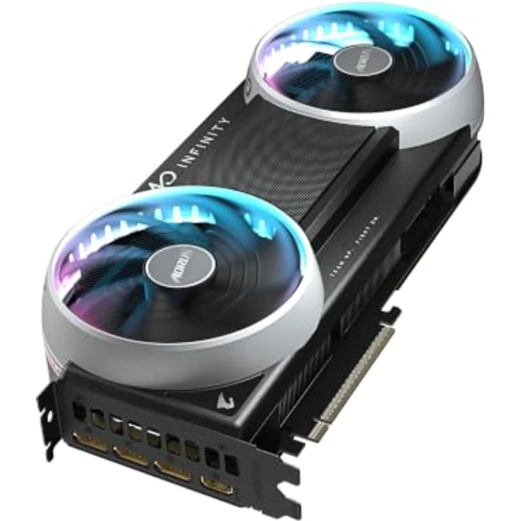 Gigabyte AORUS GeForce RTX 5080 Infinity 16G, Grafikkarte mit 16 GB GDDR7, WINDFORCE HYPERBURST Kühlsystem, RGB Halo – Bild 4