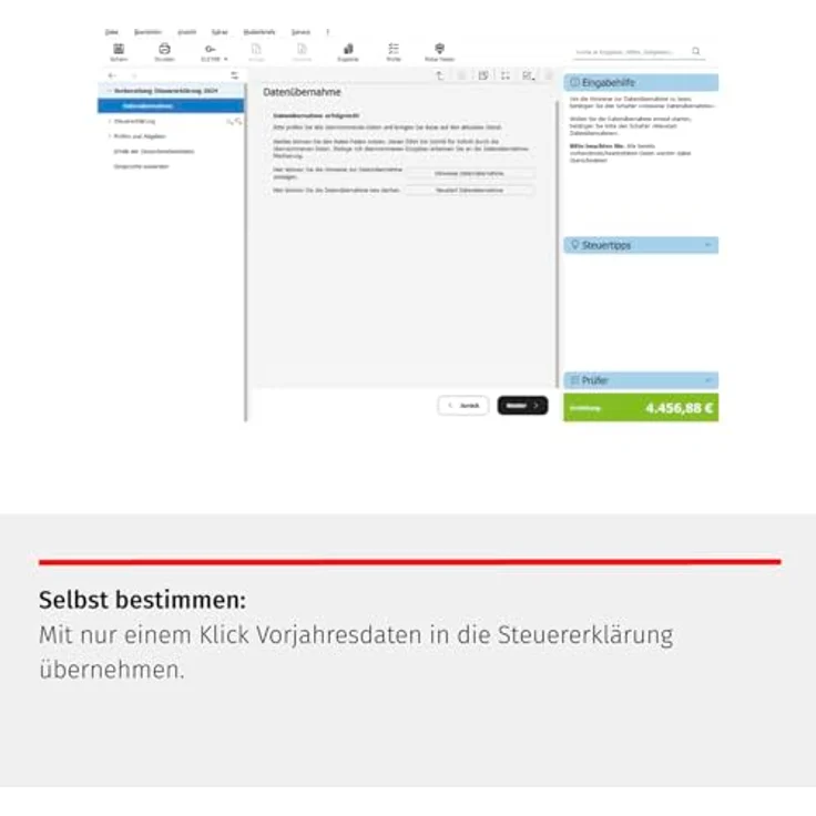 Wolters Kluwer Steuertipps GmbH STEUEReasy 2025 für das Steuerjahr 2024 (Aktivierungscode per Post) - Maximale Steuererstattung, einfache Handhabung, sicher per ELSTER - Privatlizenz 1 Nutzer, max. 3 Installationen, inkl. 1 Einkommensteuererklärung – Bild 3