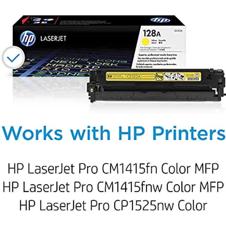 HP 128A (CE322A) Gelb Original Toner für HP Laserjet Pro CP1525, HP Laserjet Pro M1415 – Bild 3