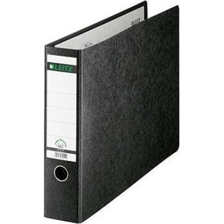LEITZ Aktenordner Ordner Rückenbreite: 80 mm für DIN A3 quer, mit 50 % mehr Mechaniköffnung, blau