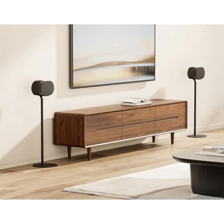 my wall Sonos Era300 Bodenständer – HS44L, 2er Pack, Zeitloses Design, Standfuß mit Kabelmanagement für Sonos Era300, Schwarz – Bild 2