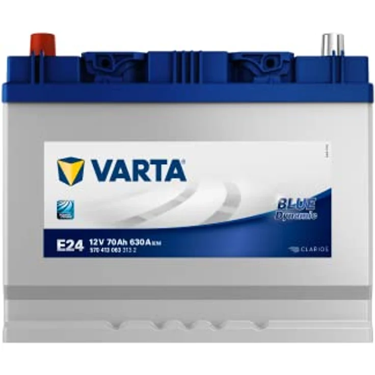 VARTA E24 Blue Dynamic, 12V 70Ah 630A Autobatterie, wartungsfrei, Schaltung 1 – Bild 2