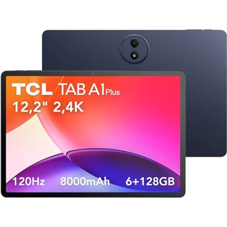 TCL TAB A1 Plus, 12,2 Zoll Tablet mit Snapdragon Prozessor, 128 GB Speicher, Blau – Bild 1