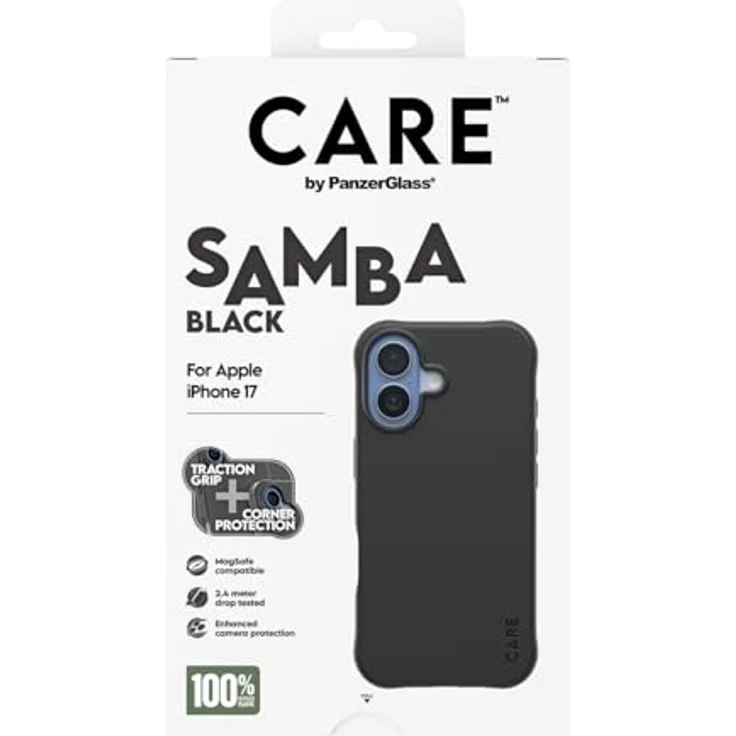 CARE by PanzerGlass Handyhülle Samba MagSafe Case für Apple iPhone 17, stoßfestes Backcover aus 100 % recyceltem TPU mit MagSafe-Kompatibilität – Bild 5