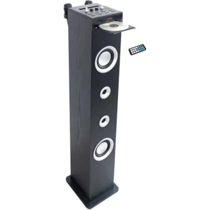 Inovalley Soundturm HP49CD, Standlautsprecher mit 100 W, mehrfarbig, 105,5 x 25,2 x 23 cm