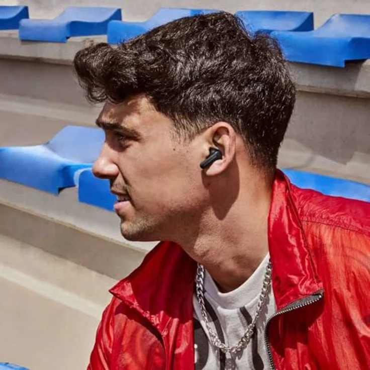 Energy Sistem True Wireless Earphones Serenity ANC, Aktive Geräuschunterdrückung, Bluetooth, integriertes Mikrofon, kabelloses Laden, Grau – Bild 2