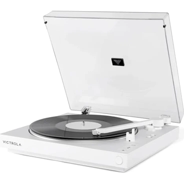 Victrola Vollautomatischer Bluetooth-Plattenspieler, ATN3600L Kartusche, 2-Gang-Vinyl-Spieler mit automatischer Wiederholungsfunktion und kabellosem Streaming – Bild 1