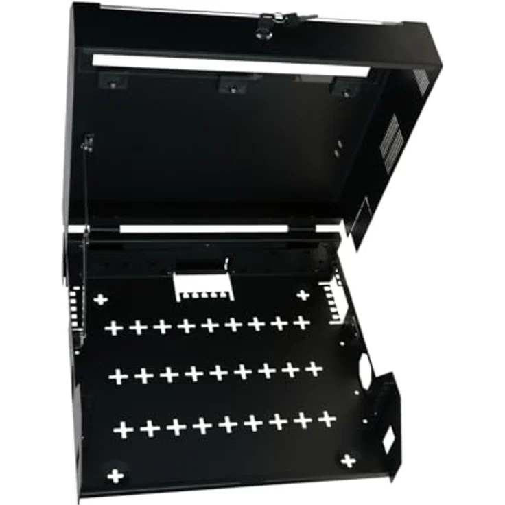 DSIT Netzwerkschrank 19 Zoll Wandgehäuse kompakt flach, 5U, Ventilationslöcher, Maße 500 x 140 x 475 mm – Bild 4