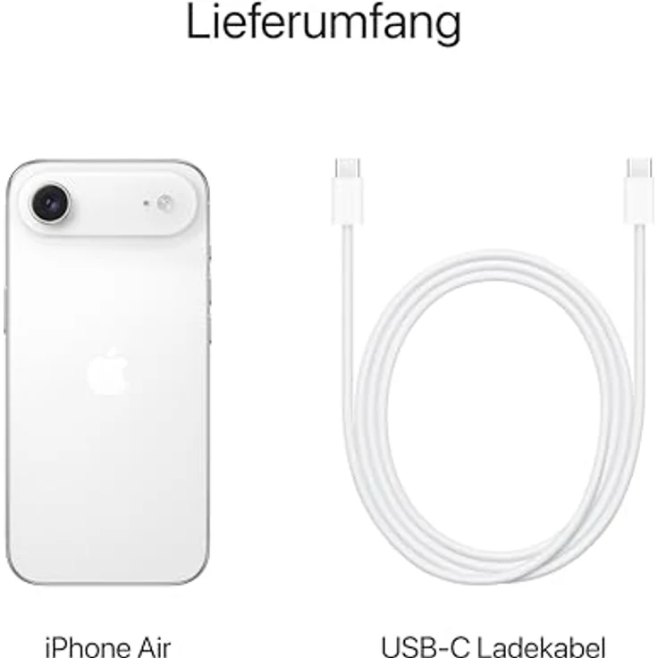 Apple iPhone Air (512 GB, Cloud White, 6.50", Dual SIM, 5G), Smartphone, Weiss – Bild 6