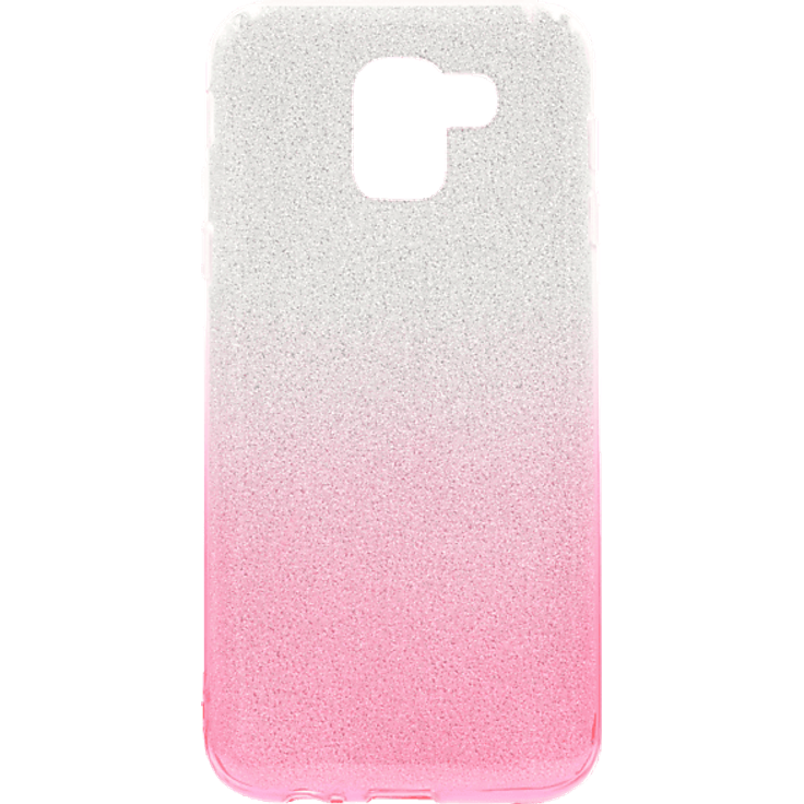 AGM 27452 Backcover für Samsung Galaxy J6 (2018) – Silber und Pink, kratzfester Schutz, Zugang zu allen Anschlüssen