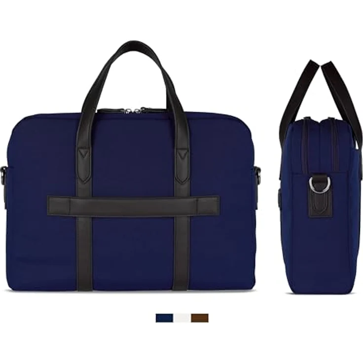 Bugatti Maro Aktentasche, 40 cm mit Laptopfach (14.57"), Notebooktasche, Blau – Bild 3