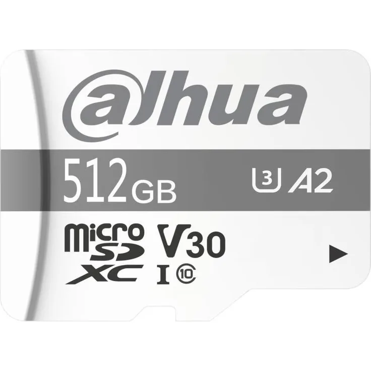 Dahua TF-P100 MicroSDXC 512 GB, Speicherkarte Klasse 10 UHS-I U3 A1 V30, ideal für 4K-UHD-Videos