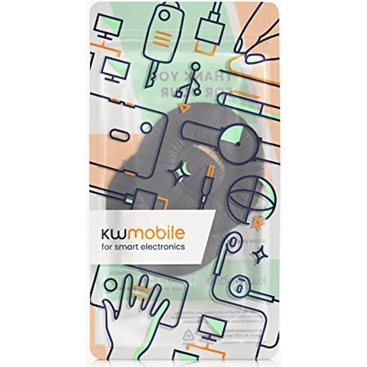 kwmobile Kopfhörer (2x Ohrpolster für Sony MDR-ZX100-ZX110-ZX300-V150 - Kunstleder Ersatz Ohr Polster für Overear Headphones) – Bild 8
