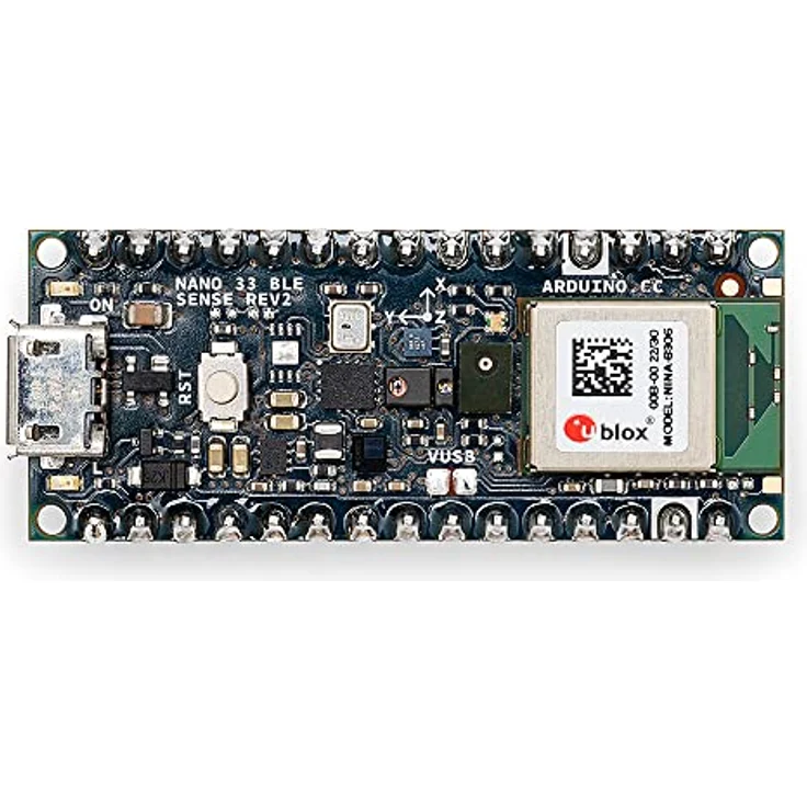 Arduino Nano 33 BLE Sense Rev.2, Einplatinencomputer mit nRF52840 Prozessor, 9-Achsen IMU und integrierten Sensoren – Bild 2