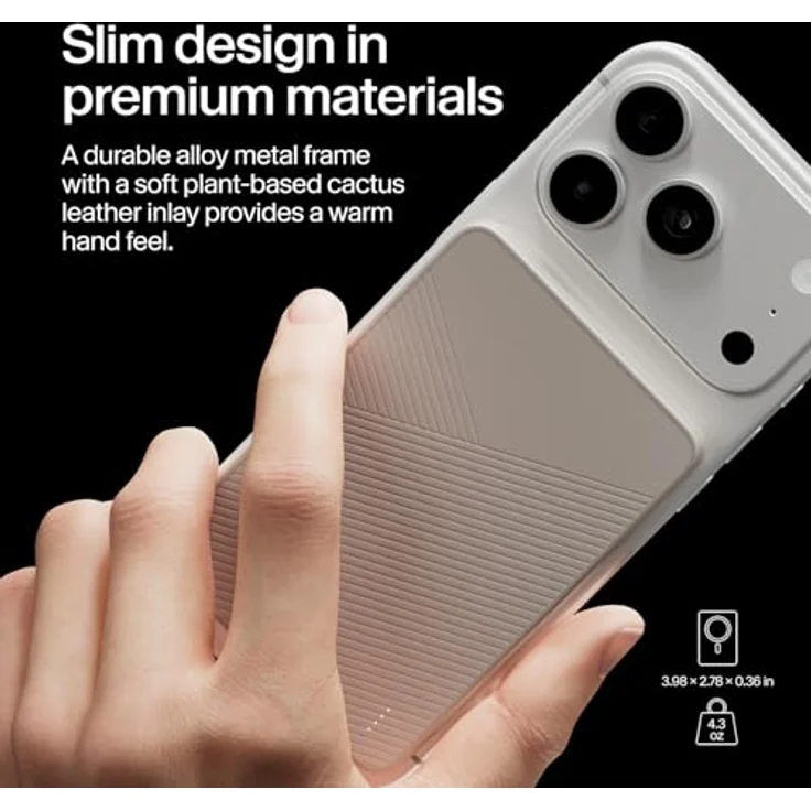 Twelve South PowerCapsule Dune, 5000 mAh Powerbank mit magnetischem Design und Qi2-zertifiziertem kabellosen Laden – Bild 4